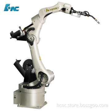 Six Axis Industrial Automated Arc and Spot Welding Robotic Arm for Soldering with Welding Machine and Guns and Positioner